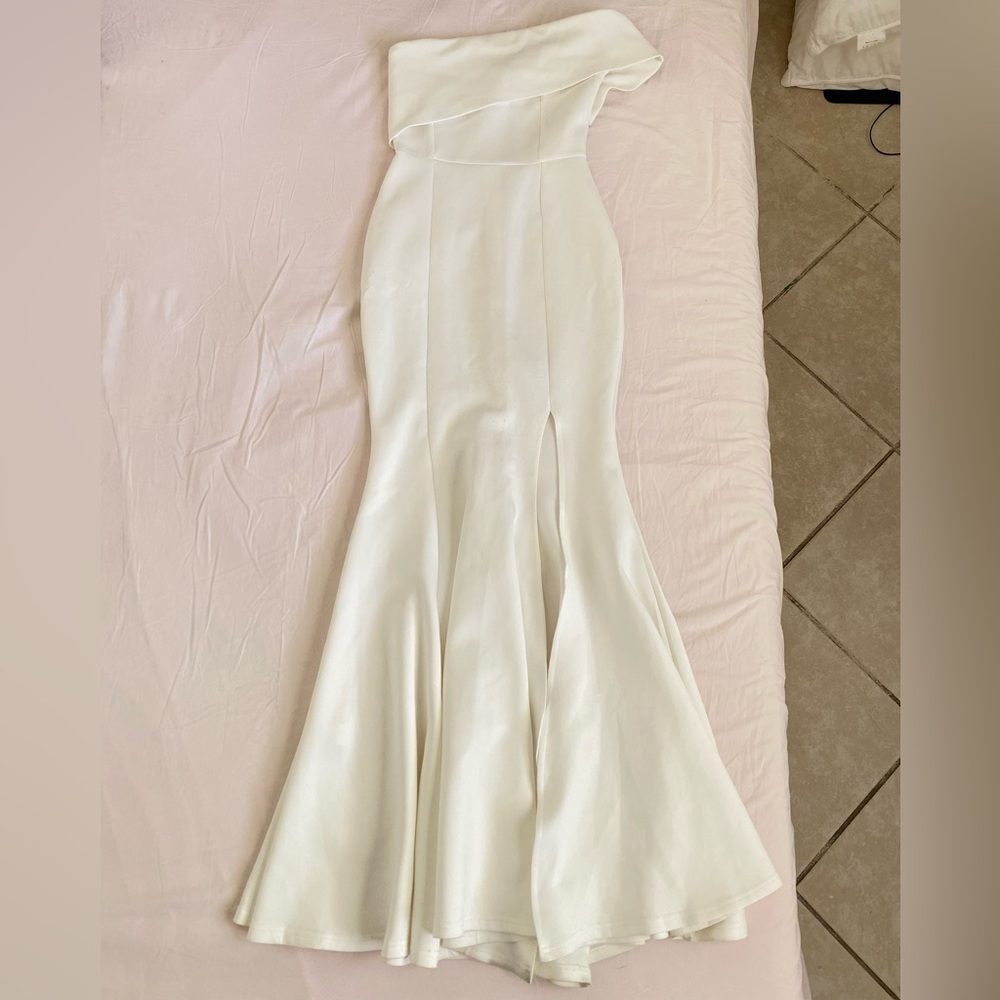 Elegant White Evening Gown